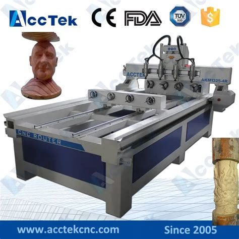 Multi Purpose 8 Heads 4 Axis CNC Rotary Carving CNC Router 